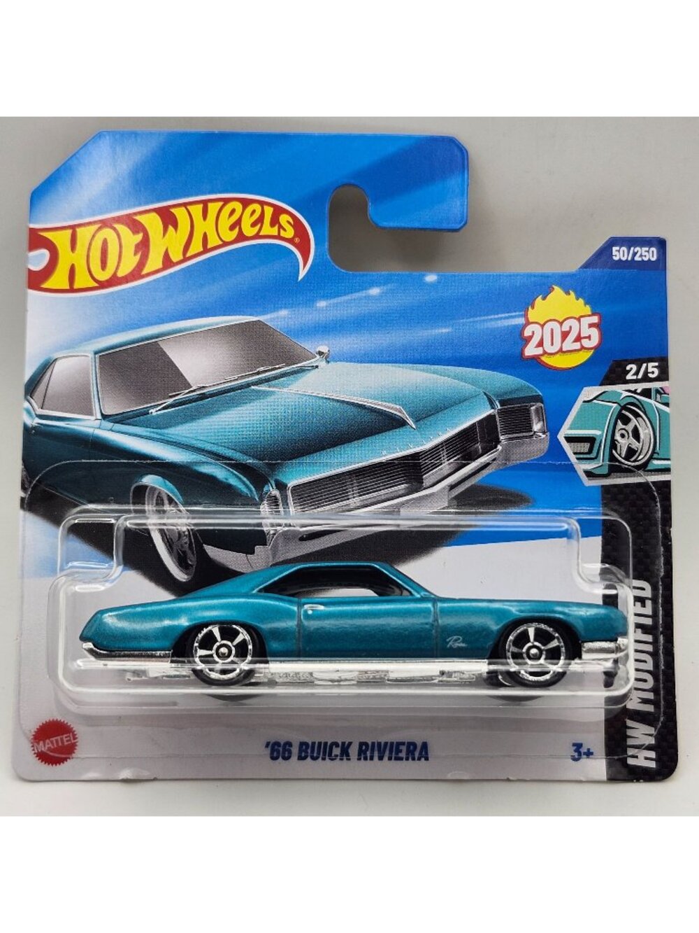 Hot Wheels 66 Buick Riviera Metallic Teal 2025 Short Card HW Modified 2/5 50/250